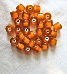 Steelie Beads - 8mm - Orange Glass