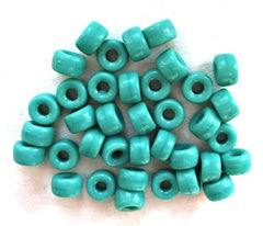 25 9mm Opaque Royal Blue glass pony roller beads, large hole, big hole crow  beads, Made in India, C0501 – Glorious Glass Beads