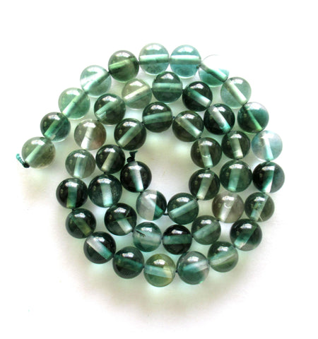 Green Quartz smooth round Beads - 10mm - semiprecious gemstone beads - 41 beads - 15.5 inch strand - 0000