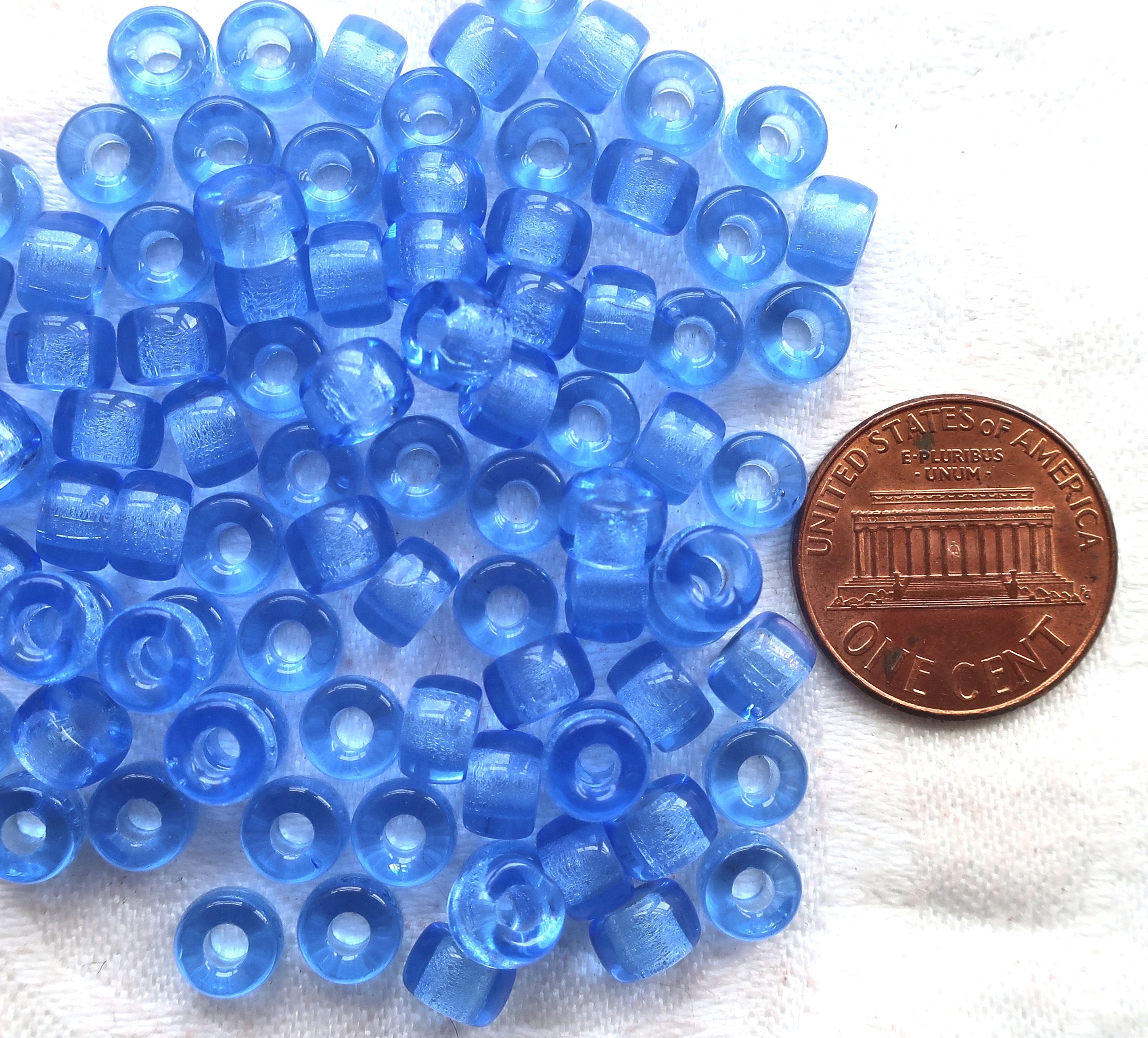 Lot of 50 6mm Czech glass faceted pony, roller or crow beads - teal bl –  Glorious Glass Beads
