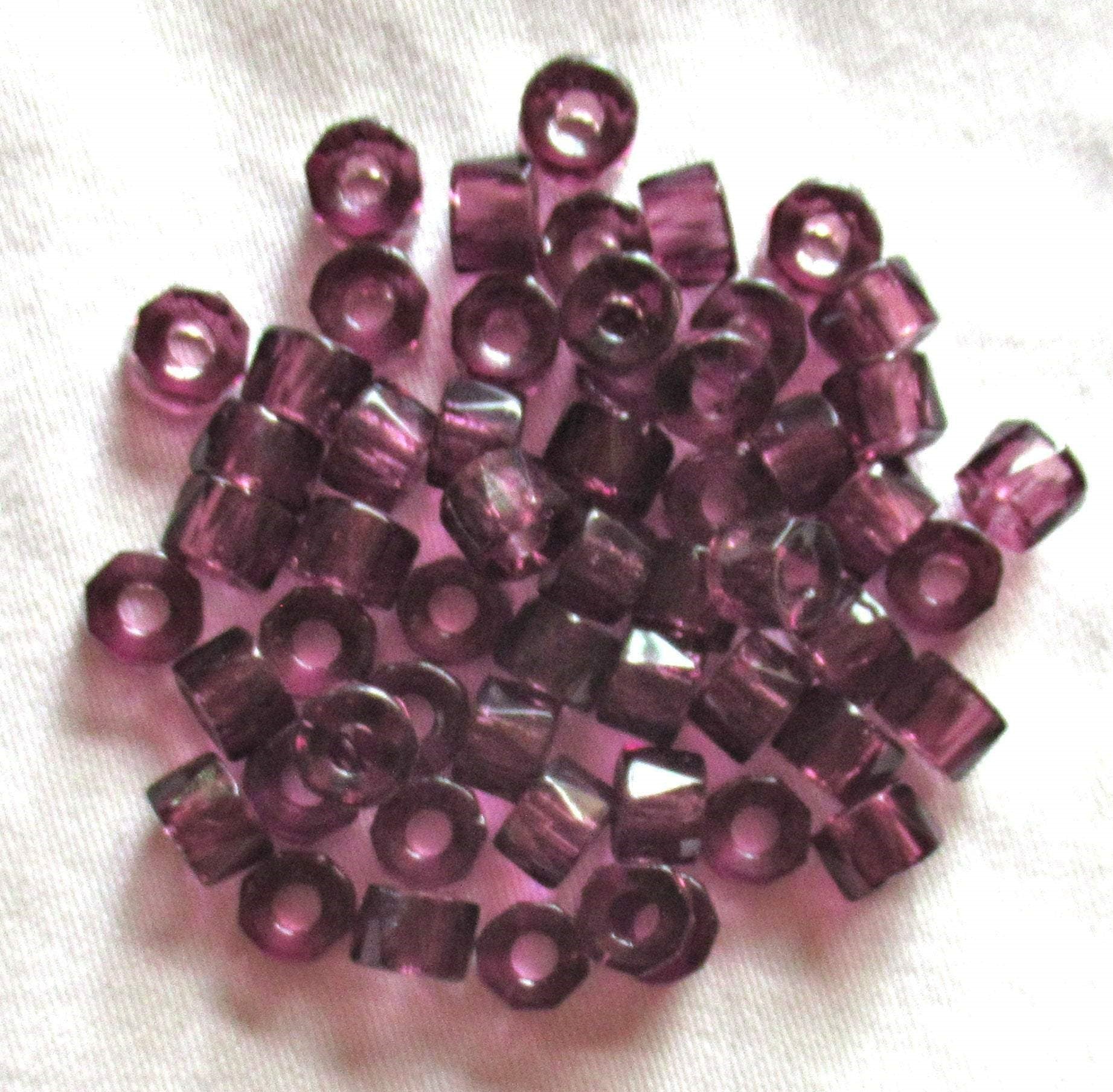 Star Beads Purple Large Hole Pony Beads Made in USA