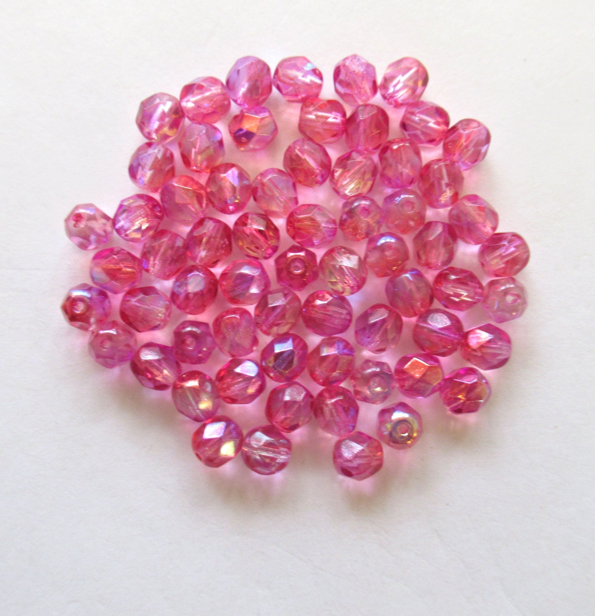 25 8mm Ruby Red, Garnet Czech glass beads, firepolished, faceted round  beads, C6525 – Glorious Glass Beads